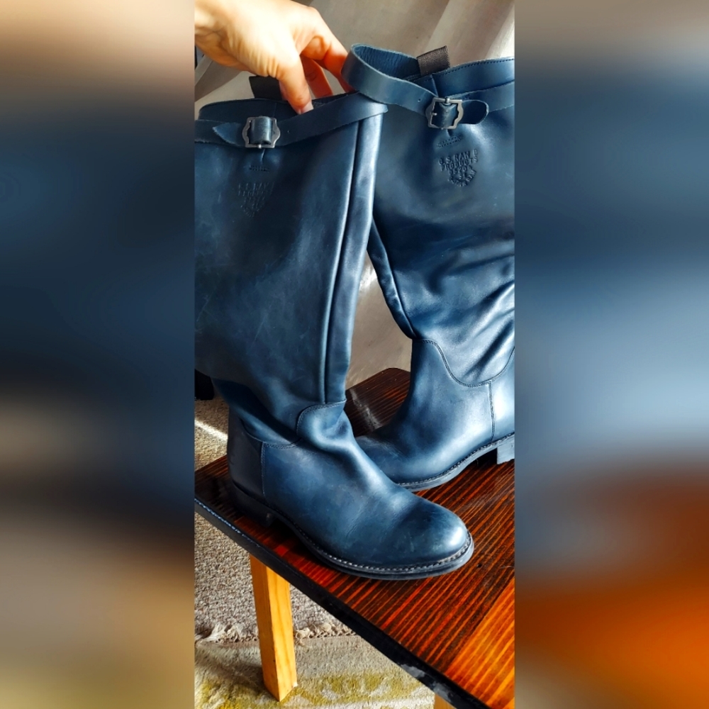 G-Star Raw 18" tall boot riding boot leather